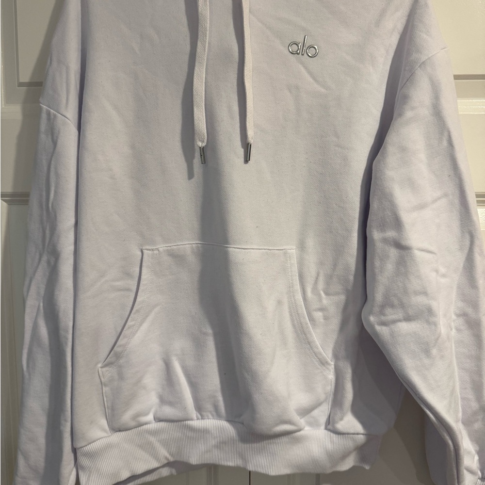 ALO Yoga White Sweatshirt Hoodie